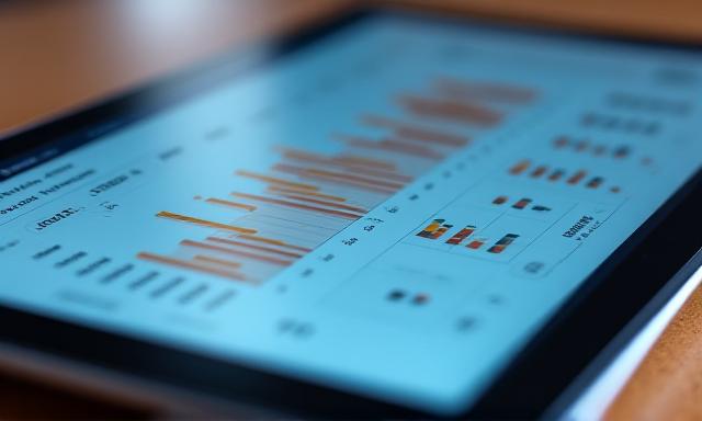 Clean modern BI dashboard interface