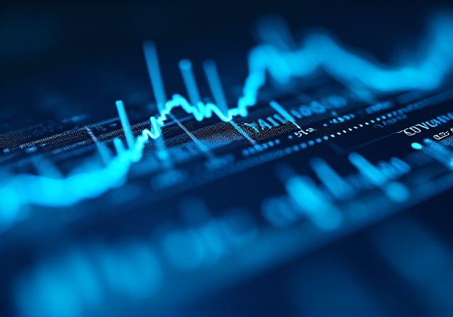 Machine learning visualization showing predictive trend lines